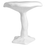 Amanita Fiberglass Table - White / White