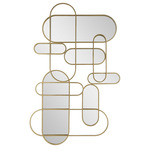 On Track Mirror Wall Decor - Gold Leaf