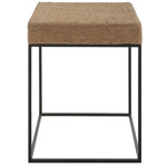 Laramie Accent Table - Matte Black / Rope