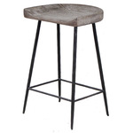 Cordova Counter Stool - Ivory Cream / Satin Black