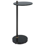 Steward Drink Table - Black Marble