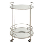 Spritz Bar Cart - Polished Chrome / Mirror