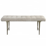 Imperial Bench - Champagne Satin / Light Grey