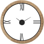 Montecito Wall Clock - Iron / Natural