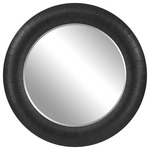 Stockade Round Mirror - Espresso