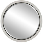 Granada Round Mirror - Whitewash / Matte Black