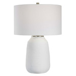 Heir Table Lamp - White / White Linen