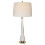 Marille Table Lamp - Ivory / White Linen
