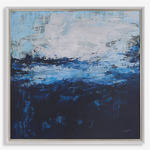 Escape Abstract Art - White / Blue