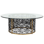 Kato Coffee Table - Havana Gold / Carbon / Clear