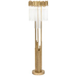 Matrix Floor Lamp - Havana Gold / Clear