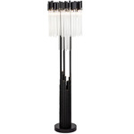 Matrix Floor Lamp - Matte Black / French Gold / Clear