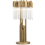 Matrix Table Lamp - Havana Gold / Clear