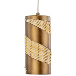 Flow Mini Pendant - Natural Rattan