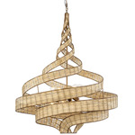 Flow Twist Pendant - Natural Rattan