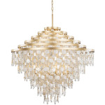 Kalani Chandelier - French Gold / Capiz