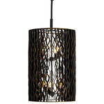 Estela Pendant - Matte Black / French Gold