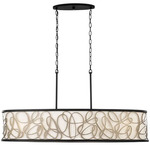 Scribble Linear Pendant - Matte Black / Artifact / Taupe