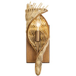 Flow Wall Sconce - Natural Wood / Rattan