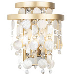 Kalani Wall Sconce - French Gold / Capiz