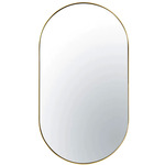 Capsule Oval Wall Mirror - Gold / Mirror