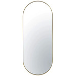 Capsule Oval Wall Mirror - Gold / Mirror