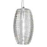 Damasco LED Pendant - Satin Nickel / Crystal