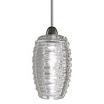 Damasco LED Pendant - Satin Nickel / Crystal