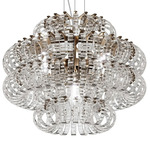 Ecos Chandelier - Matte Bronze / Clear