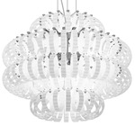 Ecos Chandelier - Chrome / White