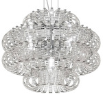 Ecos Chandelier - Chrome / Clear