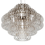 Ecos Chandelier - Matte Bronze / Clear