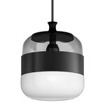 Futura LED Pendant - Matte Black / White / Matte Black