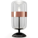 Futura Table Lamp - Matte Black / Crystal / Copper