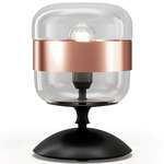 Futura Table Lamp - Matte Black / Crystal / Copper