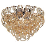 Giogali Ceiling Light - Chrome / Amber