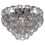 Giogali Ceiling Light - Chrome / Smoky