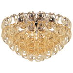 Giogali Ceiling Light - Chrome / Amber