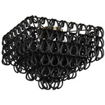 Giogali Square Ceiling Light - Matte Bronze / Black