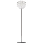 Giogali Floor Lamp - Chrome / White