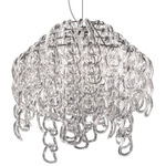 Giogali Jelly Pendant - Chrome / Transparent