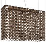 Giogali Rectangular Pendant - Matte Bronze / Bronze