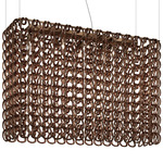 Giogali Rectangular Pendant - Matte Bronze / Copper