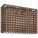 Giogali Rectangular Pendant - Chrome / Copper