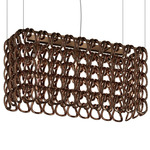 Giogali Rectangular Pendant - Matte Bronze / Copper