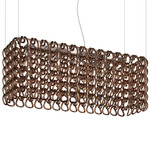 Giogali Rectangular Pendant - Chrome / Copper