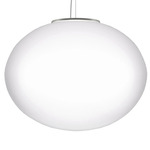 Lucciola LED Pendant - Satin Nickel / White Satin