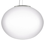 Lucciola LED Pendant - Satin Nickel / White Satin