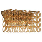 Minigiogali Rectangular Wall Sconce - Matte Bronze / Amber
