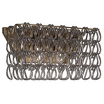 Minigiogali Rectangular Wall Sconce - Matte Bronze / Smoky